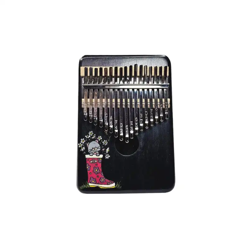 کالیمبا مدل حفره دار چوبی طرح نقاشی کد KZP-CH 2