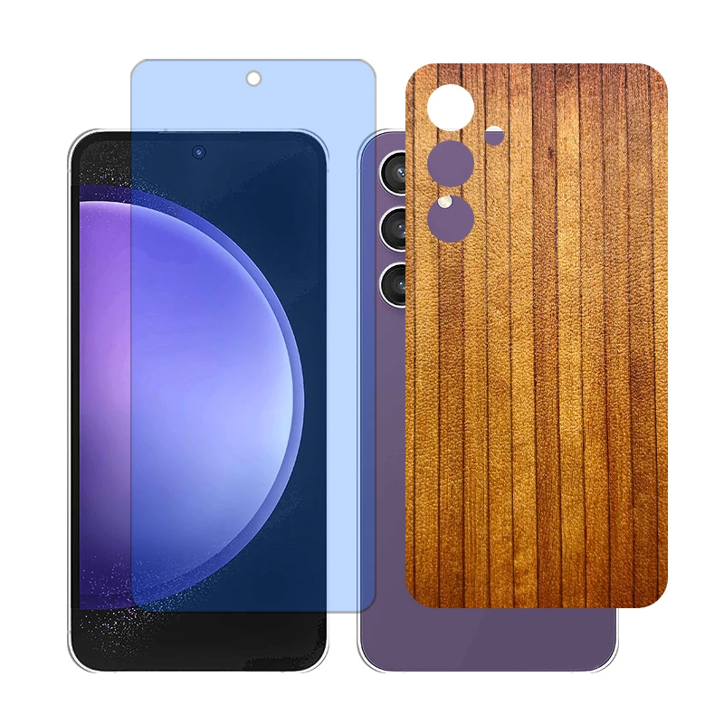 محافظ صفحه نمایش آنتی بلو گلس مدل together مناسب برای گوشی موبایل سامسونگ Galaxy S23 FE به همراه برچسب پوششی پشت گوشی  