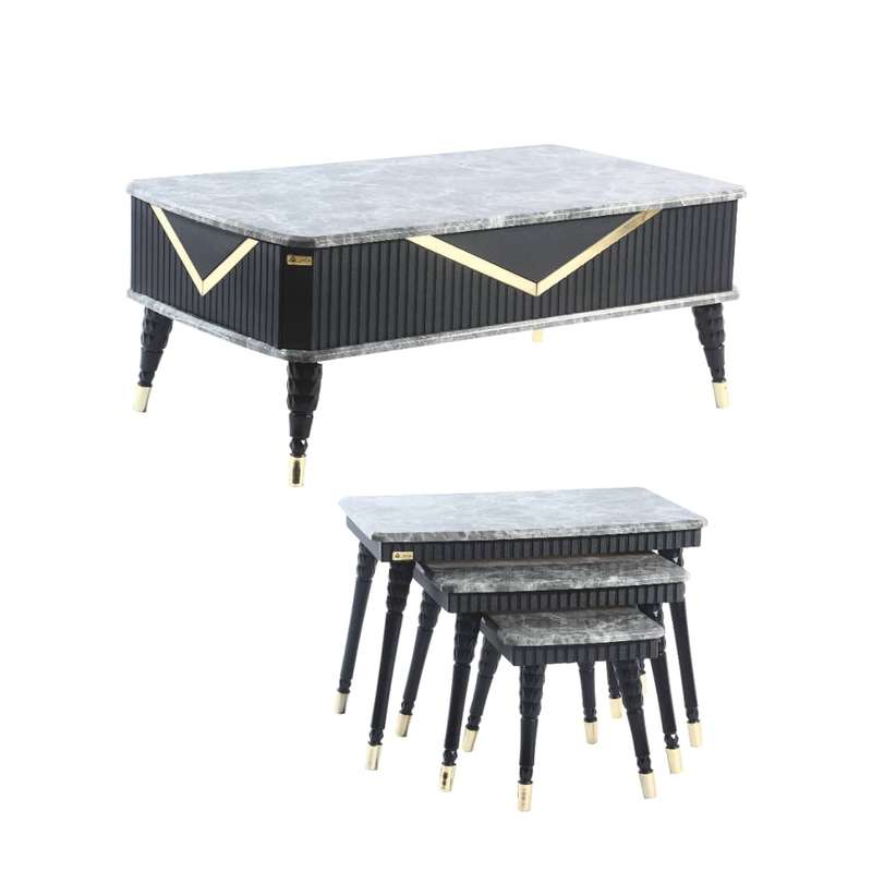 میز پذیرایی مدل رونیکا کد 452 مجموعه 4 عددی