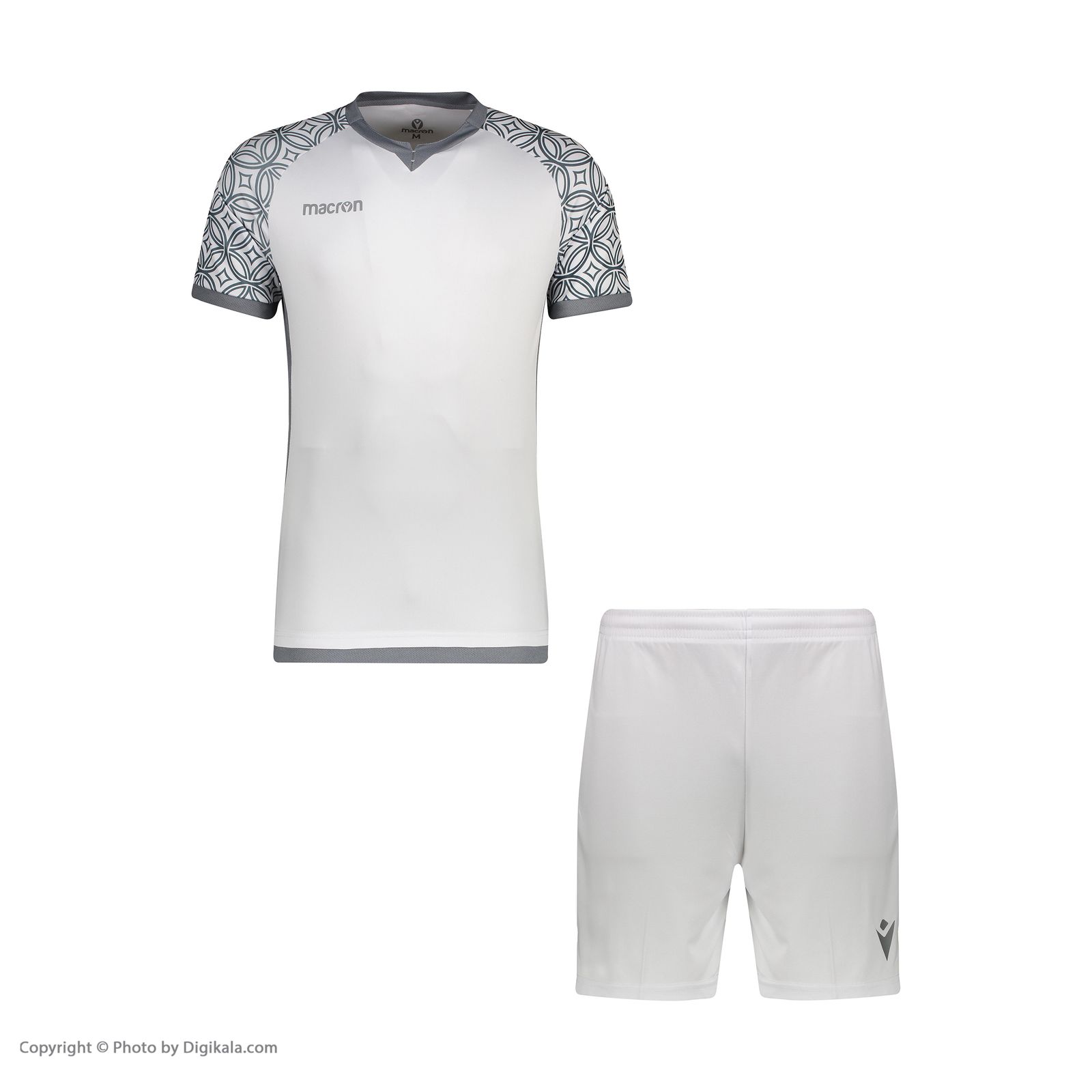 ست پیراهن و شورت ورزشی مردانه مکرون مدل آرمنیا رنگ سفید -  - 2