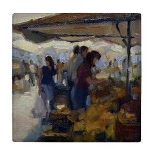 کاشی کارنیلا طرح بازار روز مدل لوحی کد klh1729