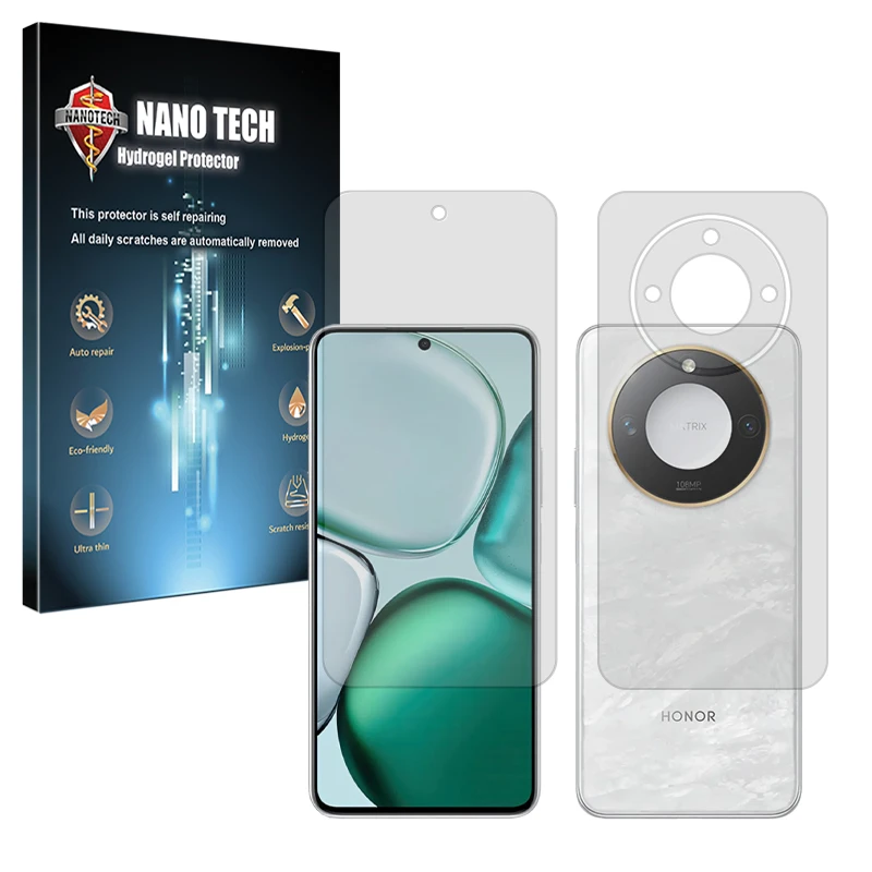 محافظ صفحه نمایش مات نانو تک مدل Tough مناسب برای گوشی موبایل آنر X9c Smart به همراه محافظ پشت گوشی