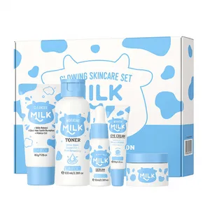 مجموعه مراقبت از پوست لایکو مدل شیر گاو و سرامید بسته 5 عددی