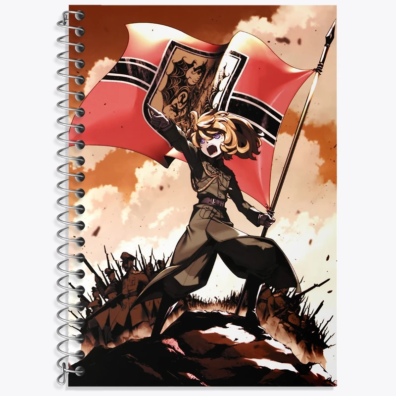 دفتر زبان 50 برگ خندالو مدل سه خط طرح تانیا انیمه یوجو سنکی کد 34650