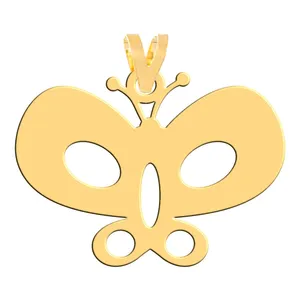 آویز گردنبند طلا 18 عیار زنانه فرشته مدل پروانه WNL-000514