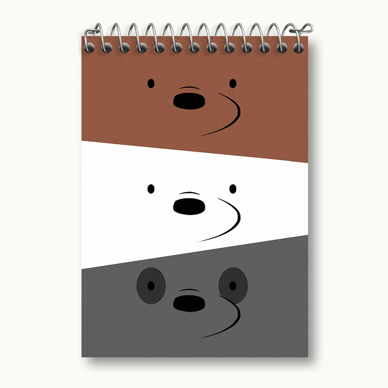 دفتر یادداشت 50 برگ خندالو طرح سه خرس کله پوک کد N4255