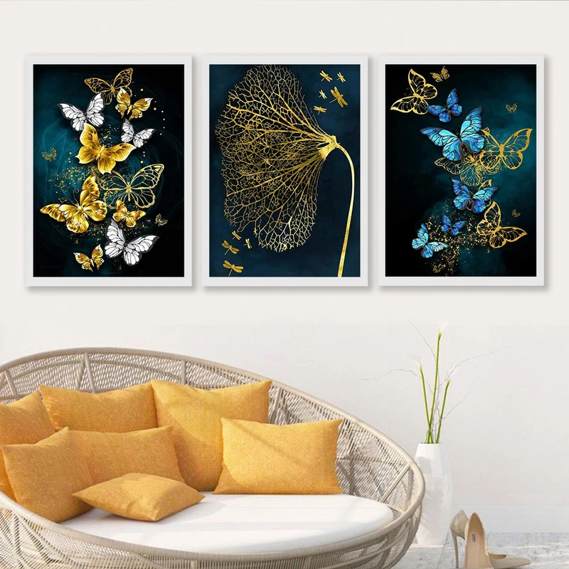 تابلو صبا طرح مدل دکوراتیو مدرن کد 250sw مجموعه 3 عددی