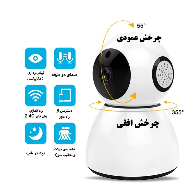 دوربین مداربسته تحت شبکه مدل speed-5f