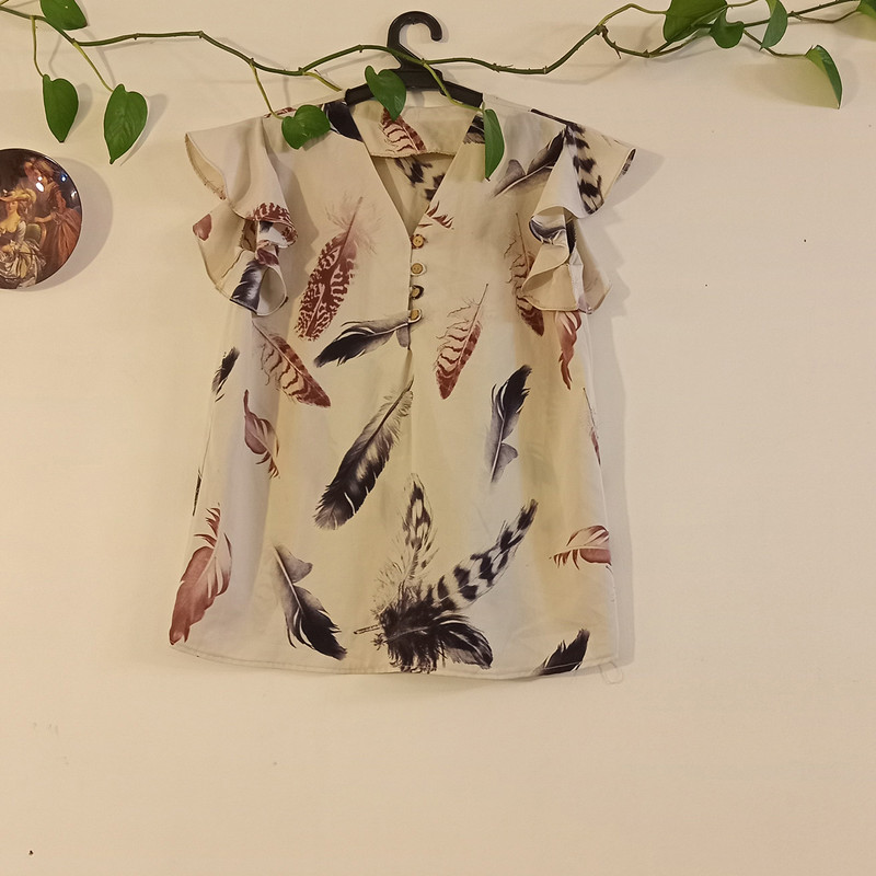 بلوز آستین کوتاه زنانه مدل سوسن