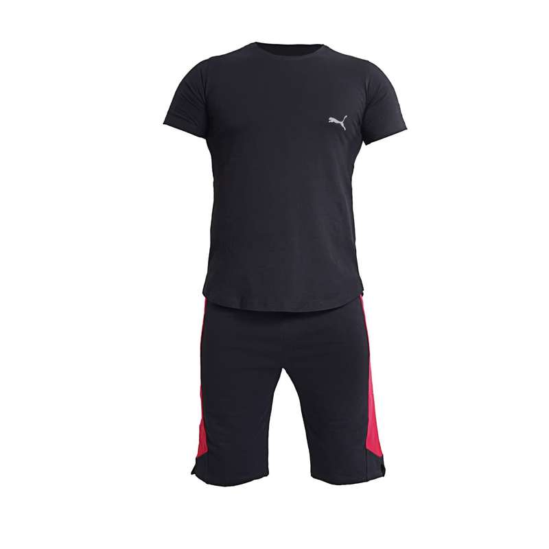 ست تی شرت و شلوارک مردانه مدل پنبه کد 05