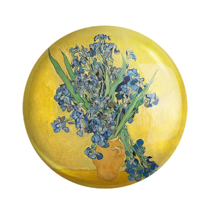 مگنت خندالو مدل نقاشی گلدان زنبق اثر ونسان ونگوگ کد 25468