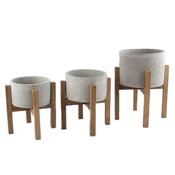 گلدان دکوسیتی کد DCO48R مجموعه 3عددی