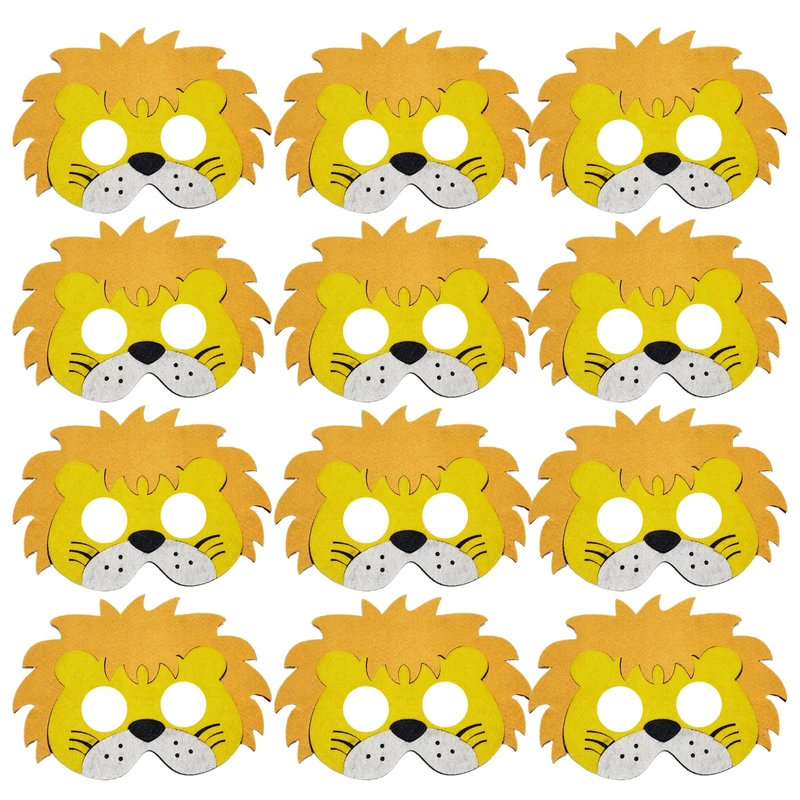 ماسک ایفای نقش مدل شیر مجموعه 12 عددی