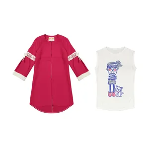 ست تونیک و مانتو دخترانه مدل 100