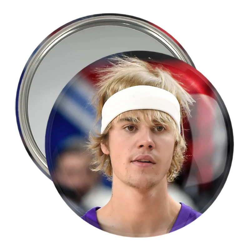 آینه جیبی خندالو مدل جاستین بیبر Justin Bieber  کد 19036