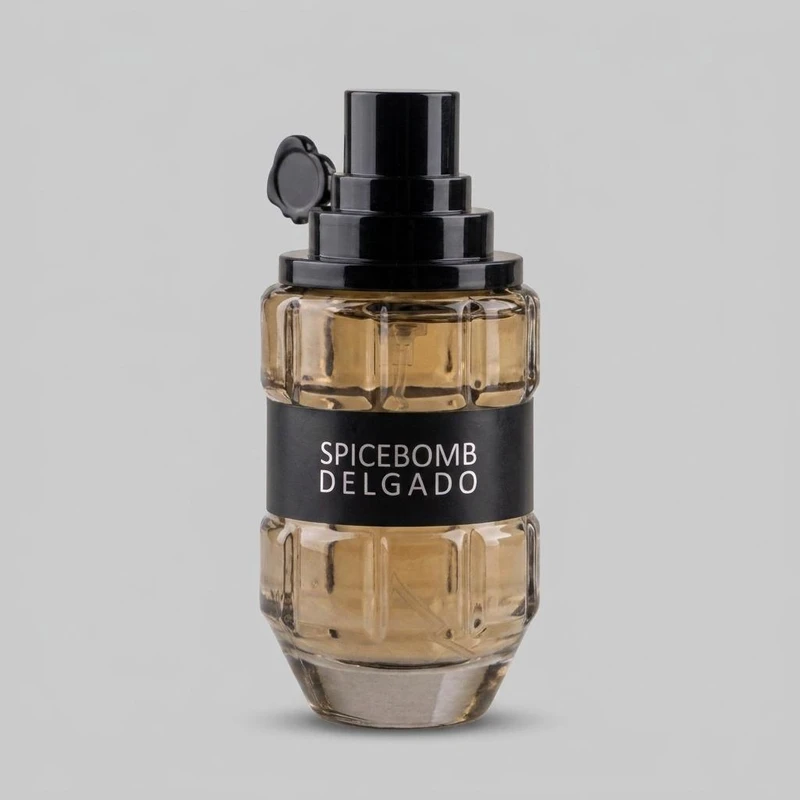 عطر جیبی دلگادو مردانه مدل اسپایس بمب با رایحه تلخ حجم 25 میلی لیتر