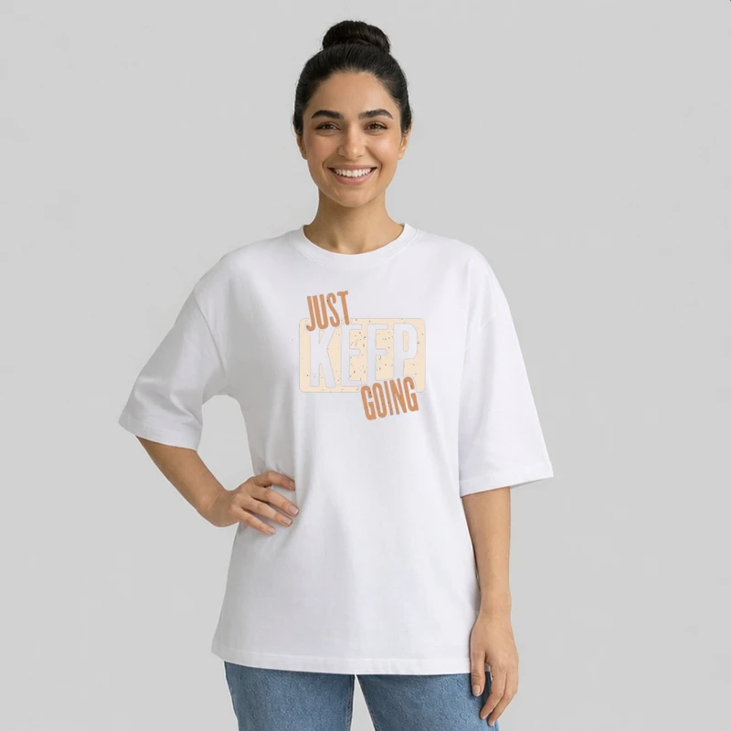 تی شرت آستین سه ربع زنانه مدل باکسی طرح نوشته کد p6