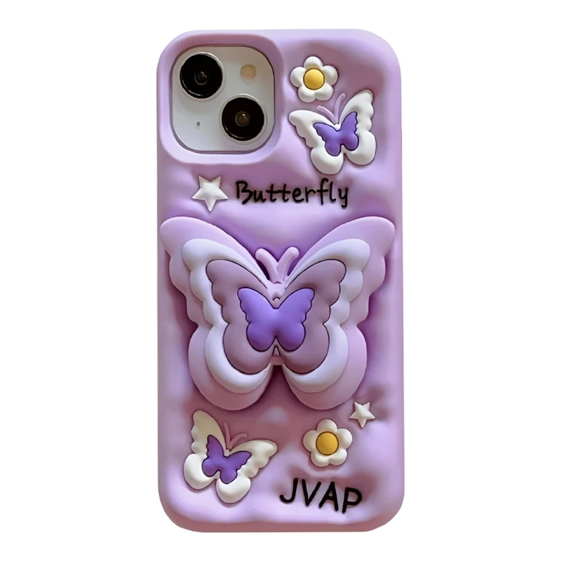 کاور طرح butterfly مدل پروانه‌ای مناسب برای گوشی موبایل اپل IPHONE 12 / 12 PRO