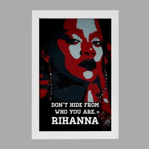 تابلو خندالو مدل ریانا (Rihanna) کد F1804