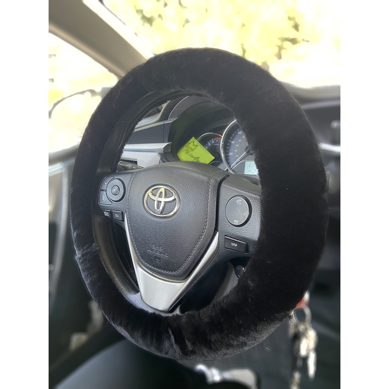 روکش فرمان تاج آریان مدل پشمالو به همراه روکش دنده و ترمز دستی