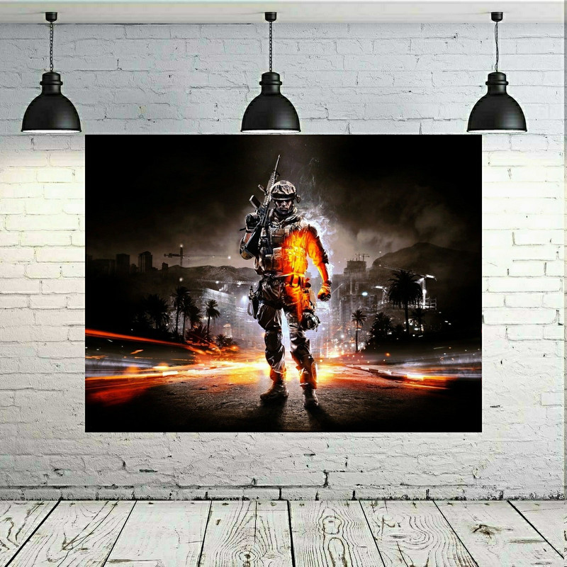 تابلو بوم طرح چرم مخمل گیم کالاف دیوتی- Call of Duty کد SDB6170