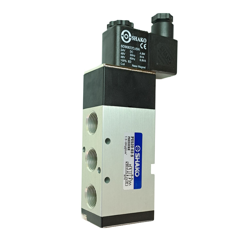 شیر برقی شاکو مدل 24DC PU520-02-5/2-1/4