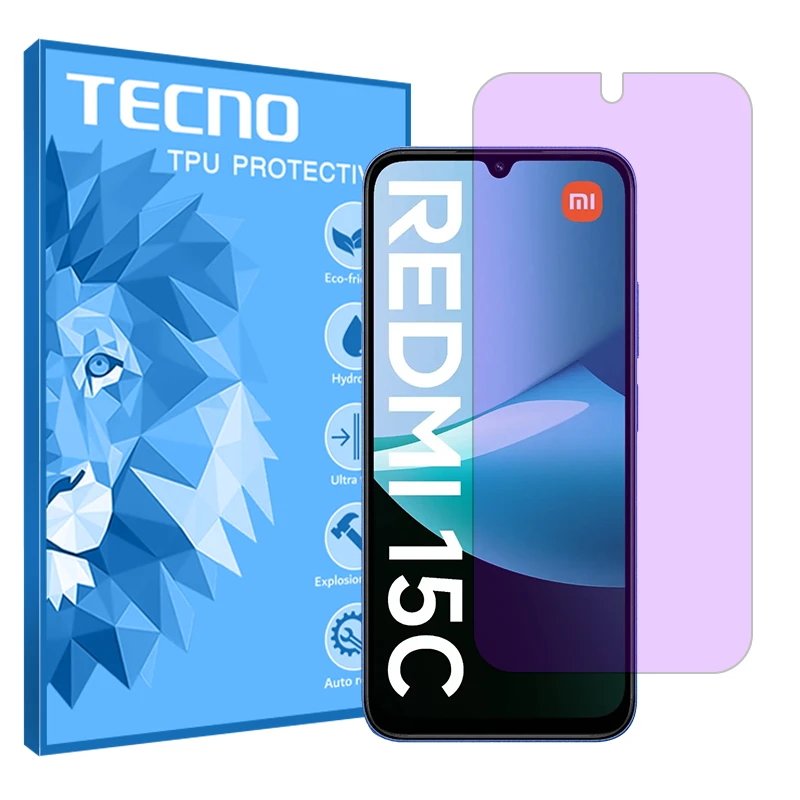محافظ صفحه نمایش ضد اشعه بنفش تکنو مدل Eye Care مناسب برای گوشی موبایل شیائومی Redmi 15C