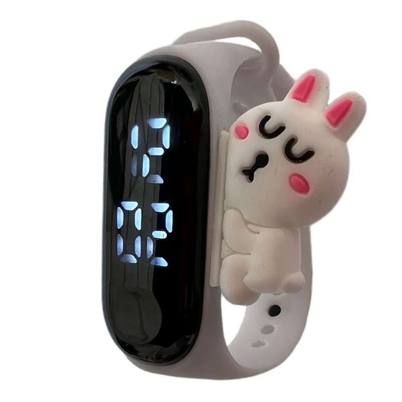 ساعت مچی دیجیتال بچگانه مدل ضد اب سیلیکونی طرح خرگوش کد BB-WI ساعت مچی دیجیتال بچگانه مدل ضد اب سیلیکونی طرح خرگوش کد BB-WI