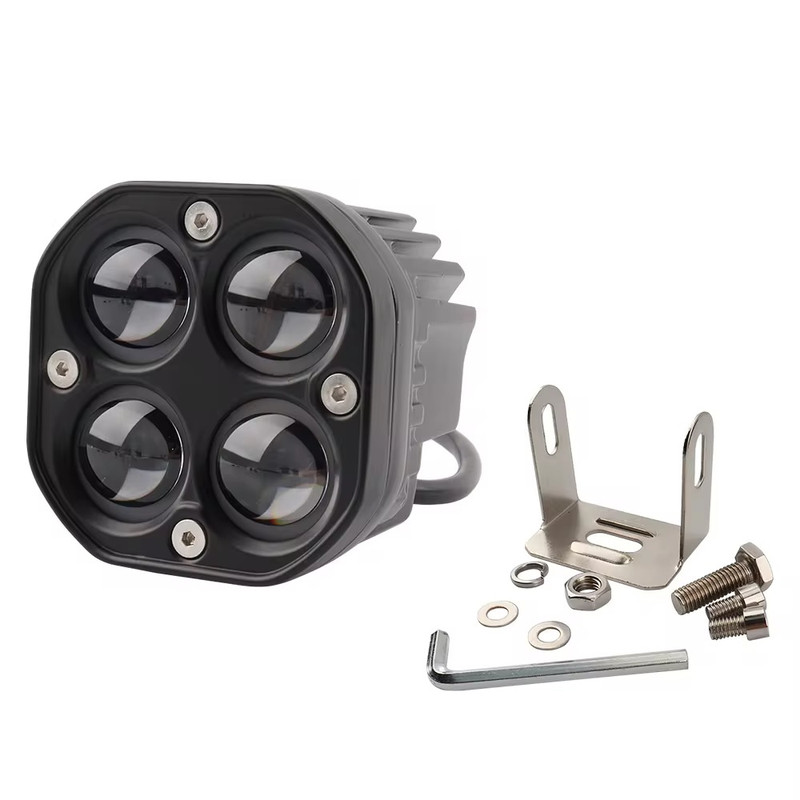 پروژکتور آفرودی خودرو و موتور سیکلت مدل Square Lenz بسته دو عددی