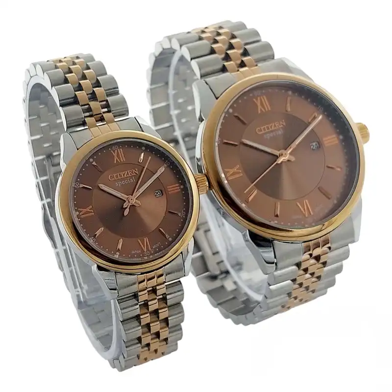 ست ساعت مچی عقربه ای زنانه و مردانه مدل کلاسیک