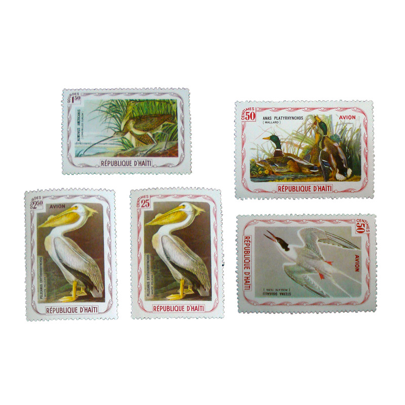 تمبر یادگاری مدل حیوانات کد a-830 مجموعه 5 عددی