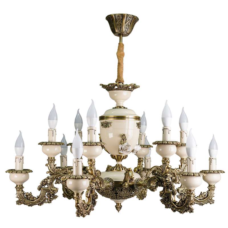 لوستر 12 شعله چشمه نور کد S3706/6-GWT