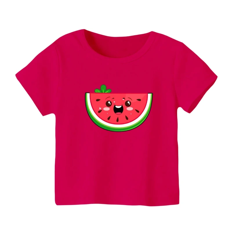 تی شرت آستین کوتاه بچگانه مدل هندوانه یلدایی کد 55