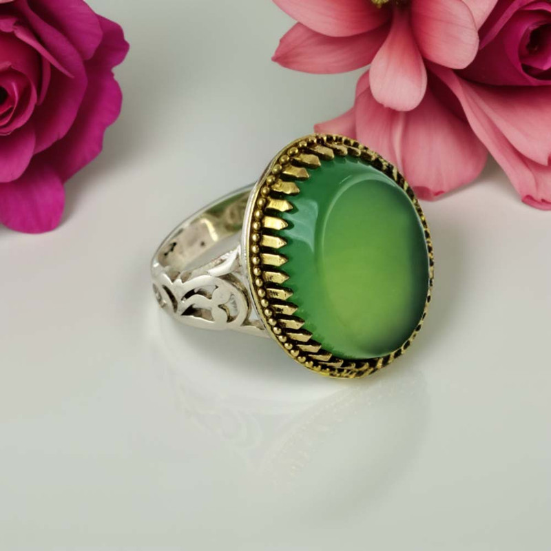 انگشتر نقره مردانه ملک زیور مدل عقیق طرح اسلیمی کد 354 انگشتر نقره مردانه ملک زیور مدل عقیق طرح اسلیمی کد 354