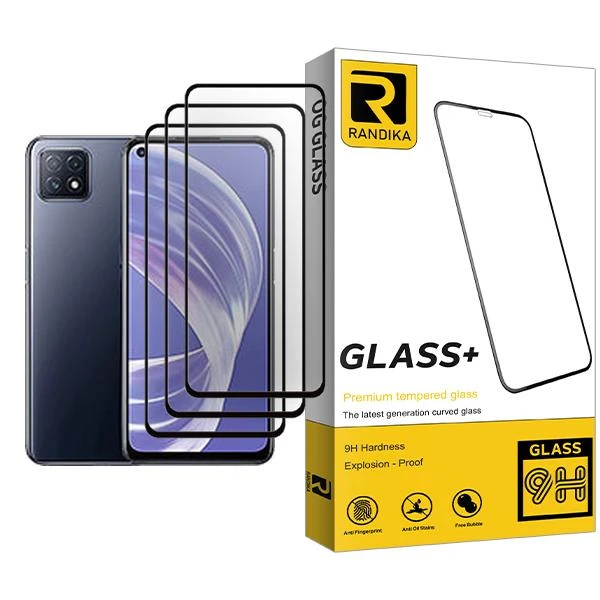 محافظ صفحه نمایش راندیکا مدل Randika Glass MIX003 مناسب برای گوشی موبایل اوپو A73 5G بسته سه عددی