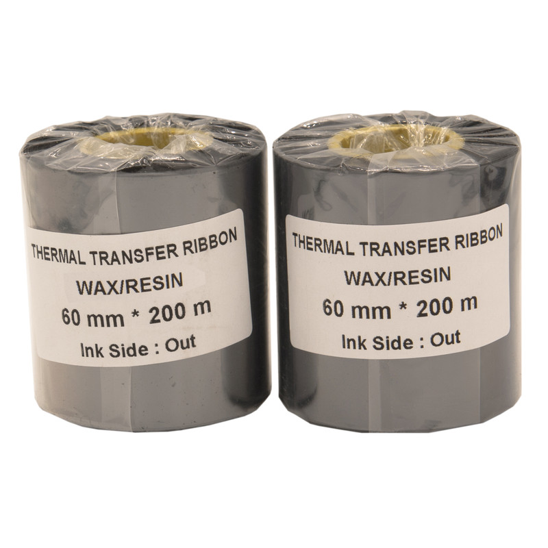 ریبون پرینتر لیبل زن مدل WAX RESIN 60mm x 200m بسته 2 عددی