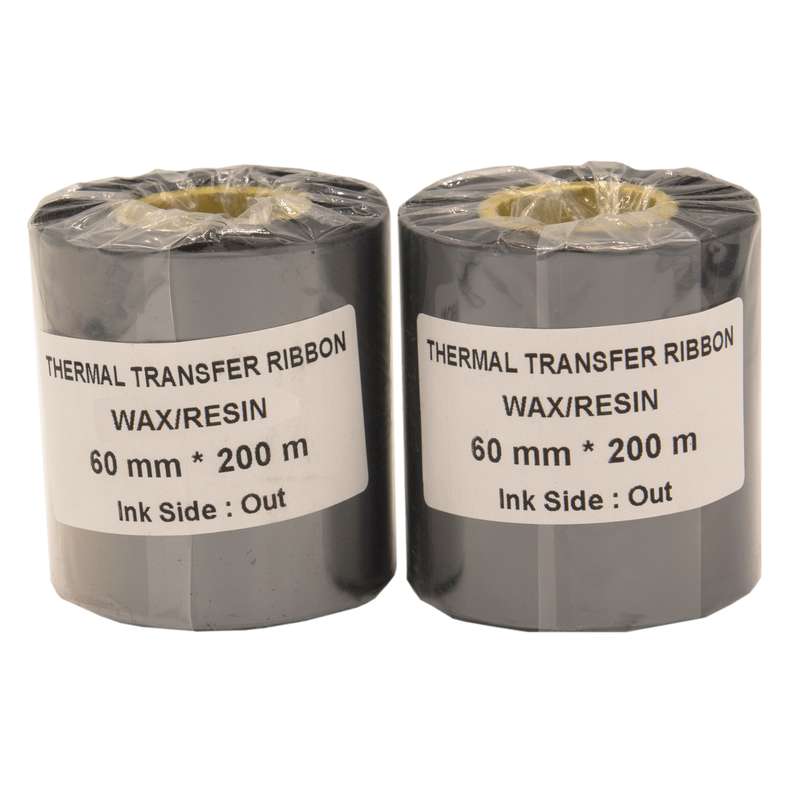 ریبون پرینتر لیبل زن مدل WAX RESIN 60mm x 200m بسته 2 عددی ریبون پرینتر لیبل زن مدل WAX RESIN 60mm x 200m بسته 2 عددی