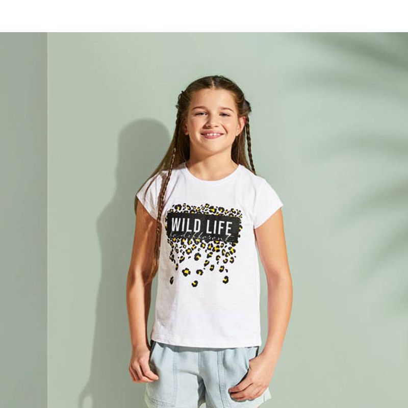 تی شرت آستین کوتاه دخترانه پیپرتس مدل WILD LIFE -  - 2