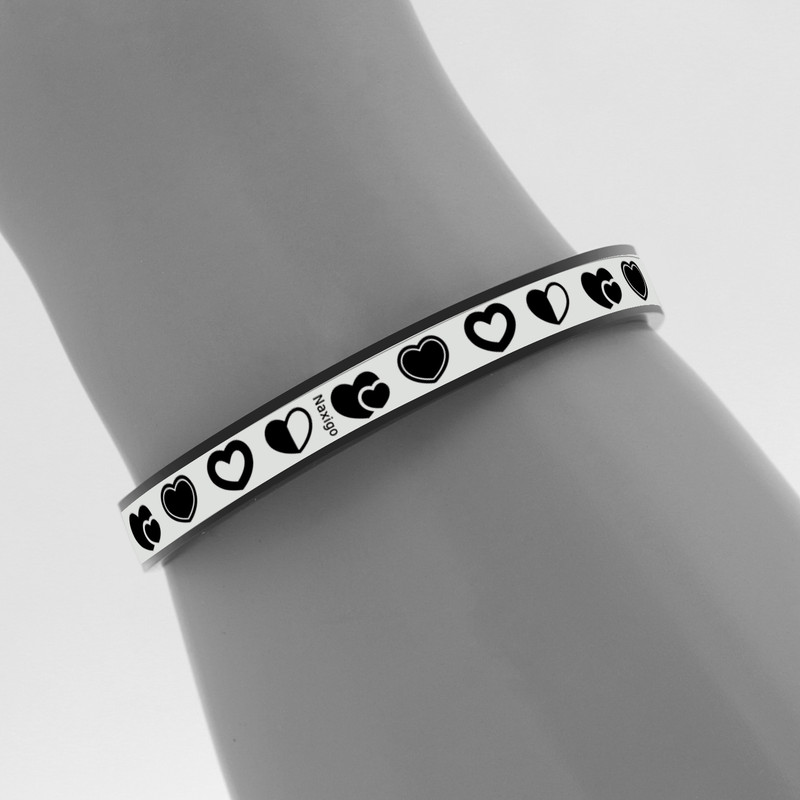 دستبند ناکسیگو طرح قلب مدل BR5548