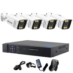سیستم امنیتی کامل دوربین مداربسته مدل AHD - PACKAGE WARM 04 AXESSLINK مجموعه 4 عددی