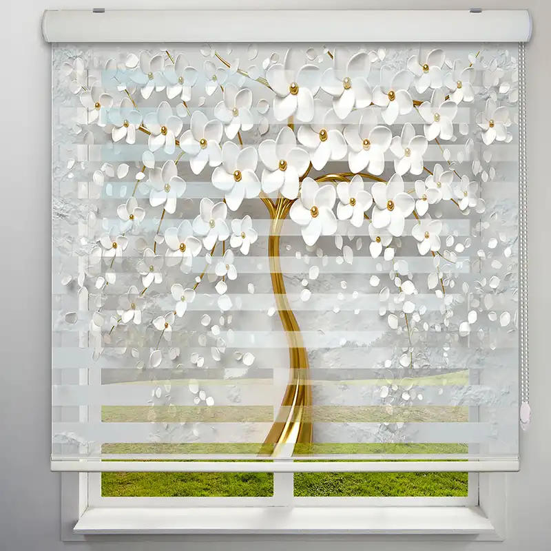 پرده زبرا مدل TD-95 سایز 150x150 سانتی متر