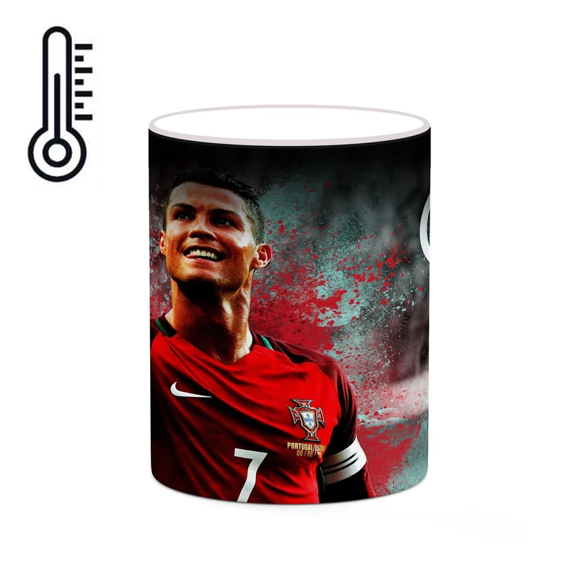 ماگ حرارتی کاکتی طرح Ronaldo رونالدو مدل mgh43194