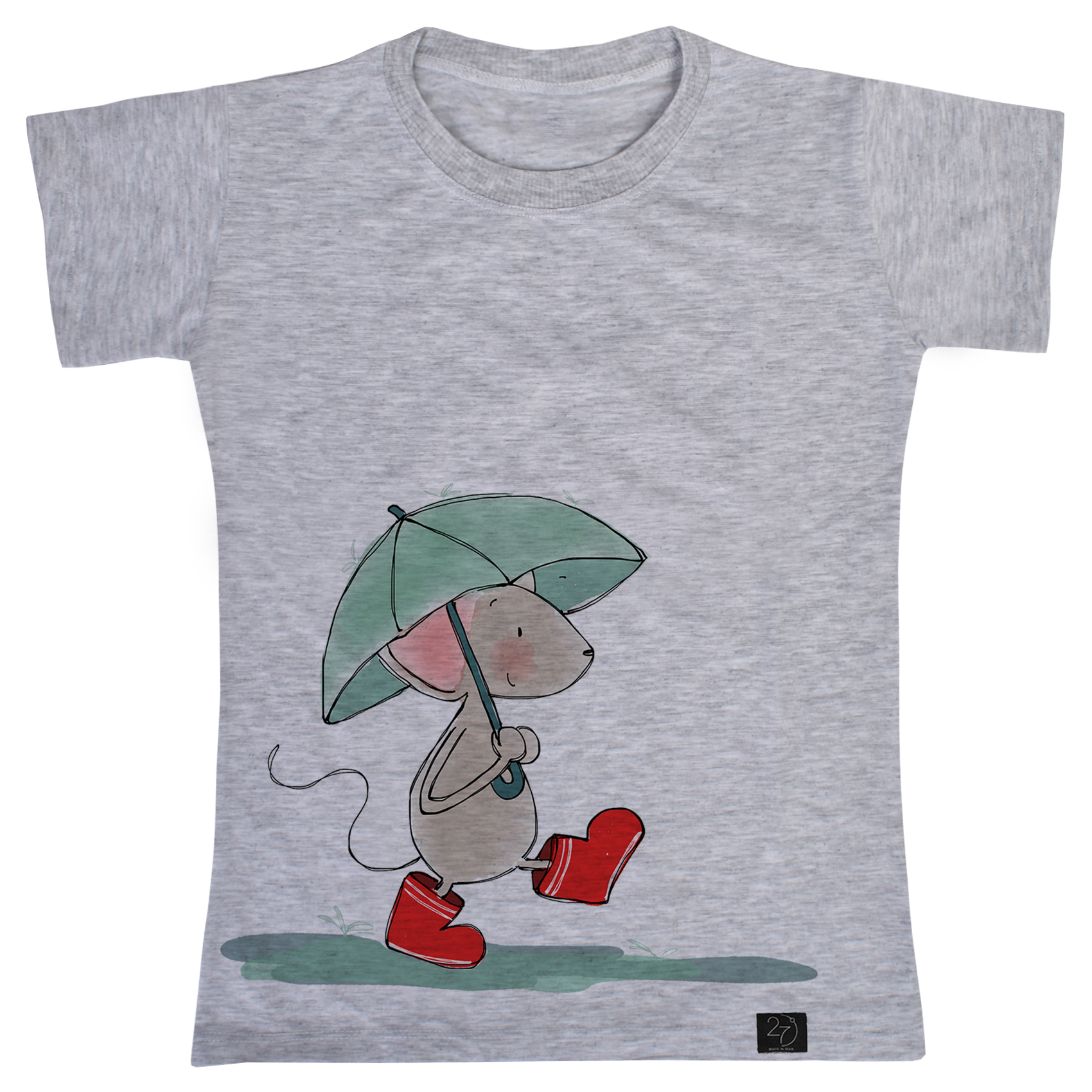 تی شرت آستین کوتاه دخترانه 27 مدل موش کوچولو کد V142