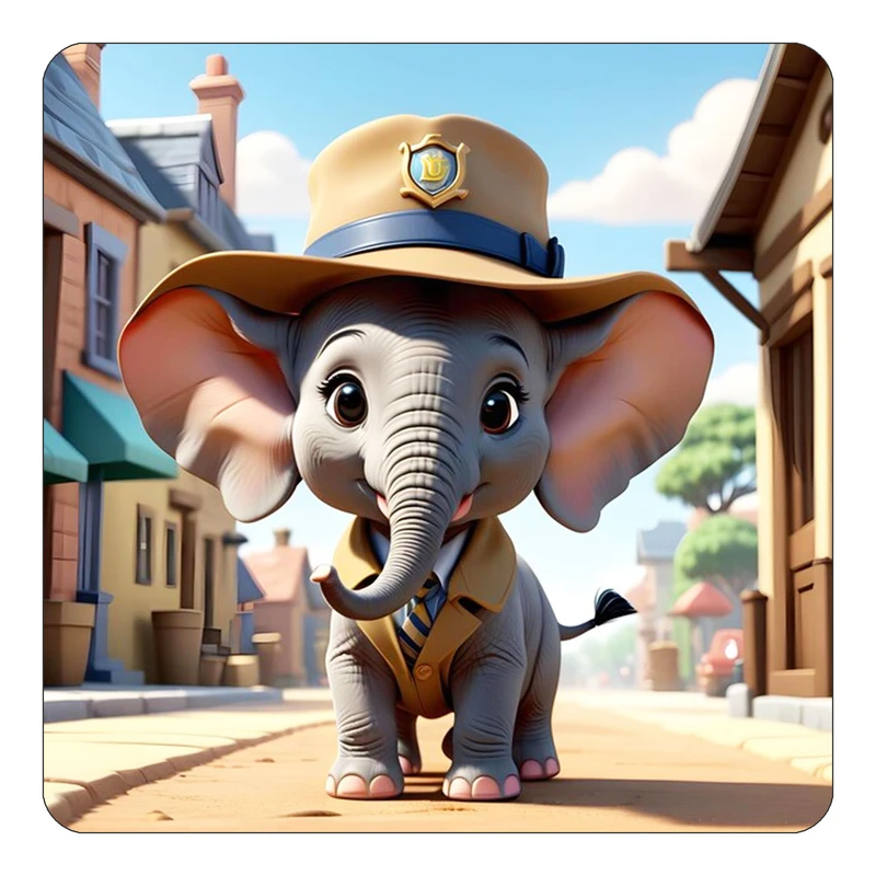 مگنت کاکتی طرح حیوانات کارتونی مدل mp27425