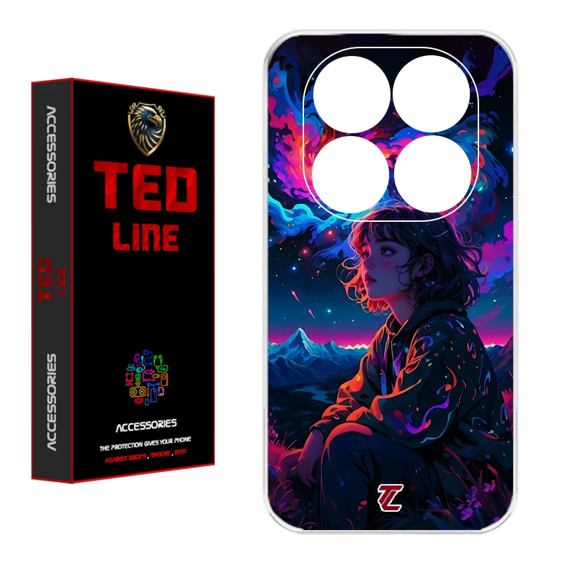 کاور تدلاین طرح دختر کد 1197 مناسب برای گوشی موبایل شیائومی Redmi Note 14 Pro Plus 5G