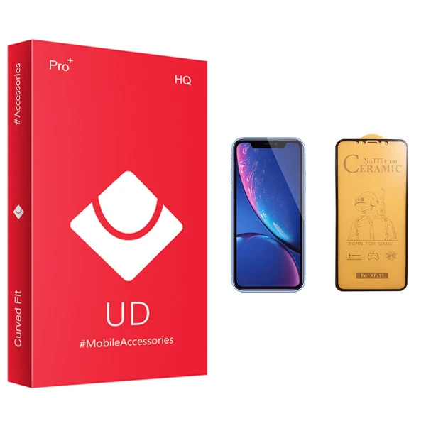 محافظ صفحه نمایش سرامیکی یو دی مدل HQ مناسب برای گوشی موبایل اپل iPhone XR