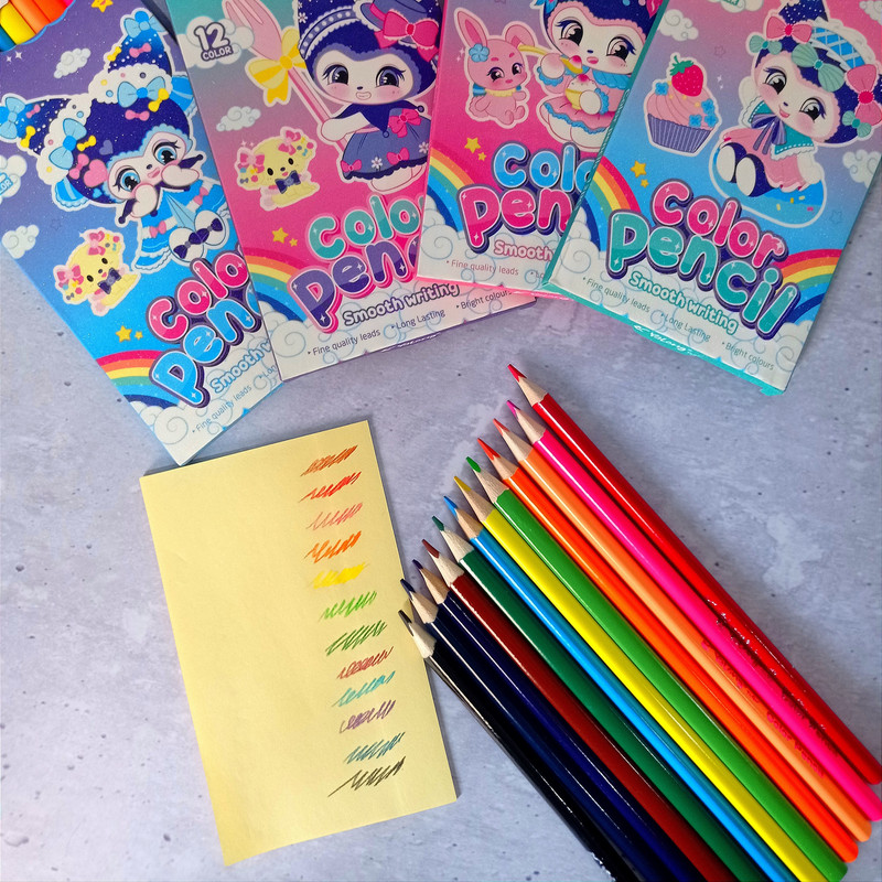 مداد رنگی 12 رنگ یالونگ مدل کرومی