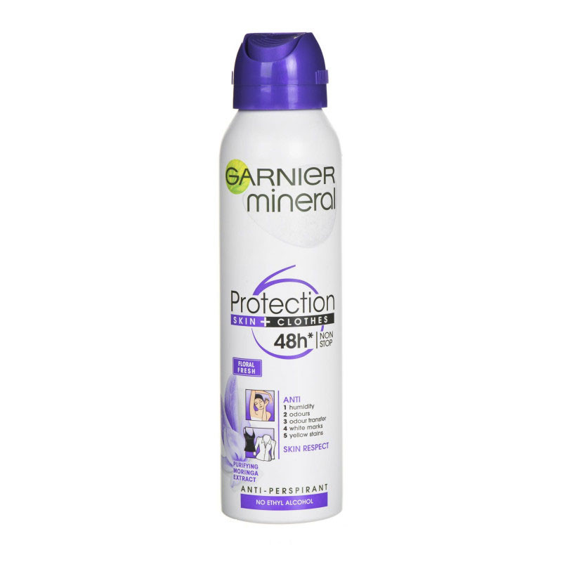 اسپری ضد تعریق زنانه گارنیه مدل Protection 6 Floral Fresh حجم 150 میلی لیتر اسپری ضد تعریق زنانه گارنیه مدل Protection 6 Floral Fresh حجم 150 میلی لیتر