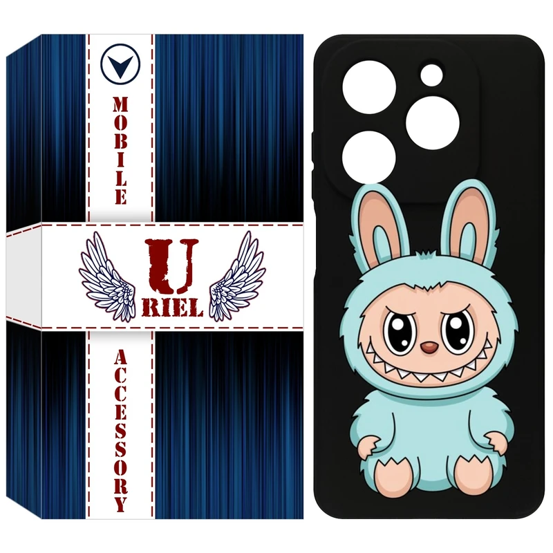 کاور یوریل قاب مدل KSH کد 144 طرح عروسک لبوبو مناسب برای گوشی موبایل تکنو Spark 20 / Spark Go 2024