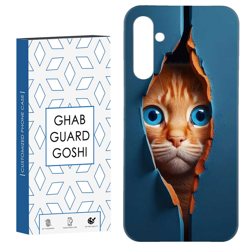 کاور قاب گارد گوشی طرح گربه کد Dimo-355 مناسب برای گوشی موبایل سامسونگ Galaxy A34 / A34 5g